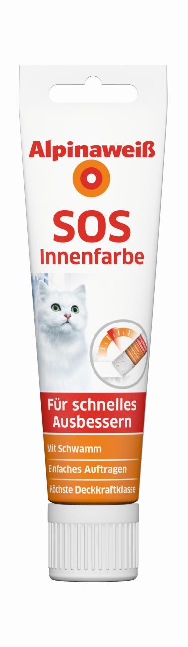 Alpinaweiß SOS Innenfarbe 100ml matt 1 Alpinaweiß SOS Innenfarbe 100ml matt