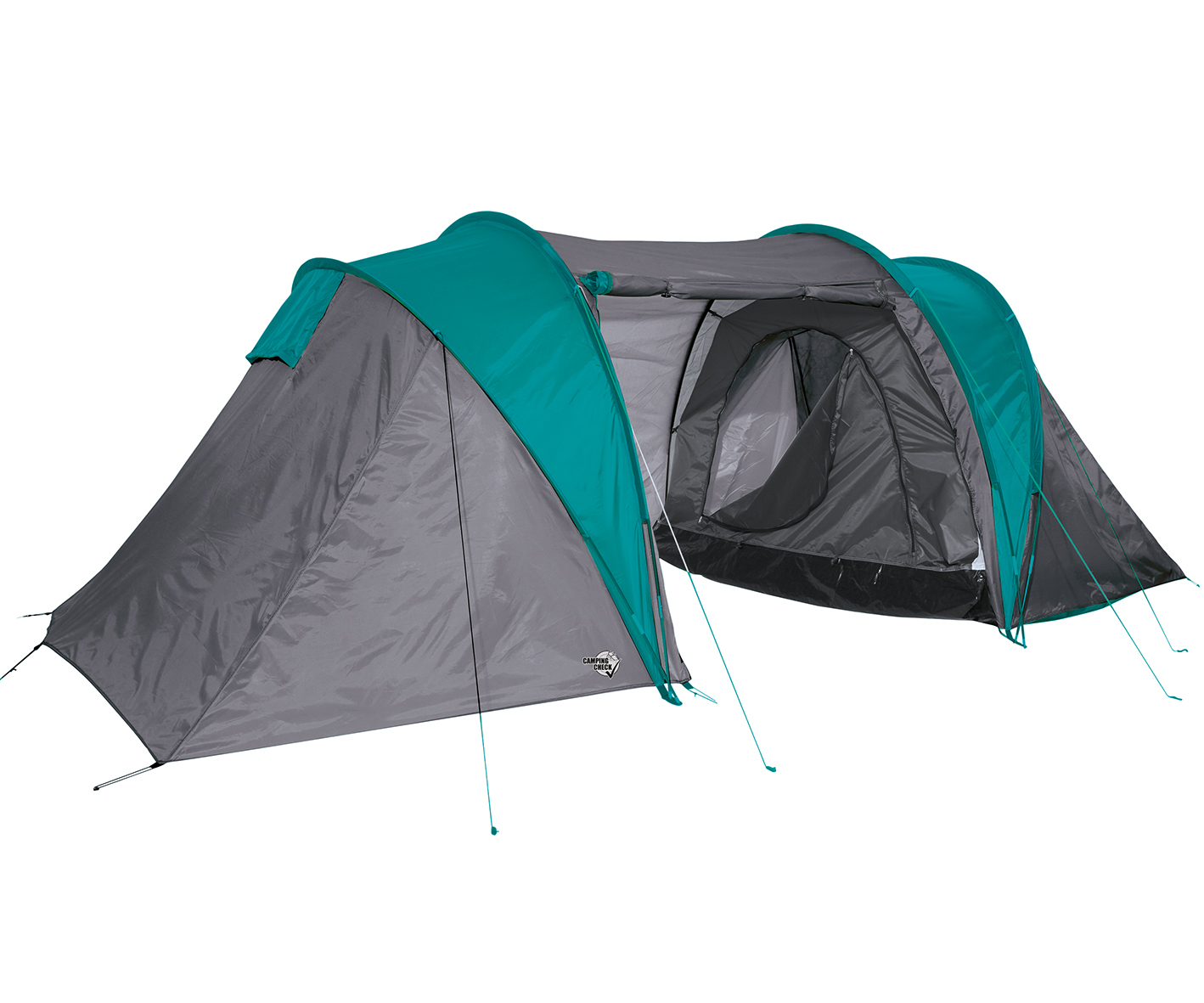 Iglu-Tunnelzelt für 4 Personen grau-grün 1 Iglu-Tunnelzelt für 4 Personen grau-grün