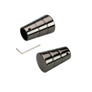 Endstück mit Rille für Innenlauf Ø16mm, titan, 2 Stück