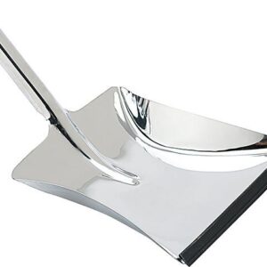 Kehrschaufel mit Gummilippe Metall lackiert