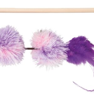 Spielangel mit Pompom-Bällen