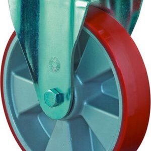 Bockrolle 200mm L610.B90 Platte,Polyure Guss,KL L610.B90.200