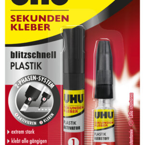 SEKUNDENKLEBER PLASTIK Blister 2 g + 3 ml