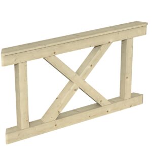 Brüstung Andreaskreuz Nancy