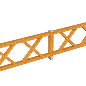 Brüstung Andreaskreuz