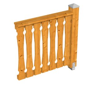 Brüstung Balkonschalung Fichte