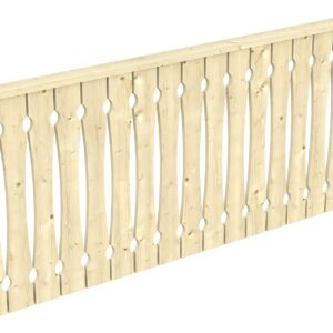 Brüstung Balkonschalung Fichte