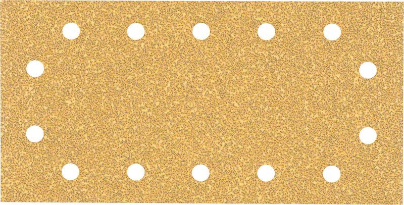 EXPERT C470 Schleifpapier mit 14 Löchern für Schwingschleifer, 115 x 230 mm, G 40, 10-tlg.. Für Exzenterschleifer