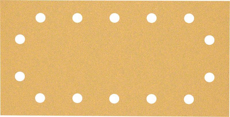 EXPERT C470 Schleifpapier mit 14 Löchern für Schwingschleifer, 115 x 230 mm, G 80, 10-tlg.. Für Exzenterschleifer