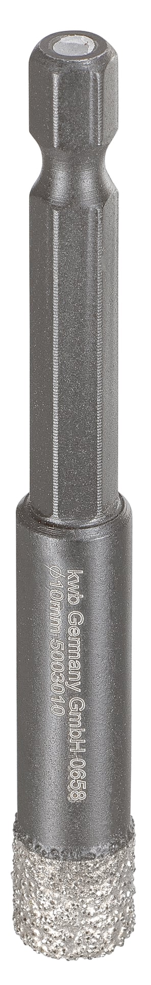 Diamant-Fliesenbohrer 1/4" 6-kant 6.3 1 Diamant-Fliesenbohrer 1/4" 6-kant 6.3