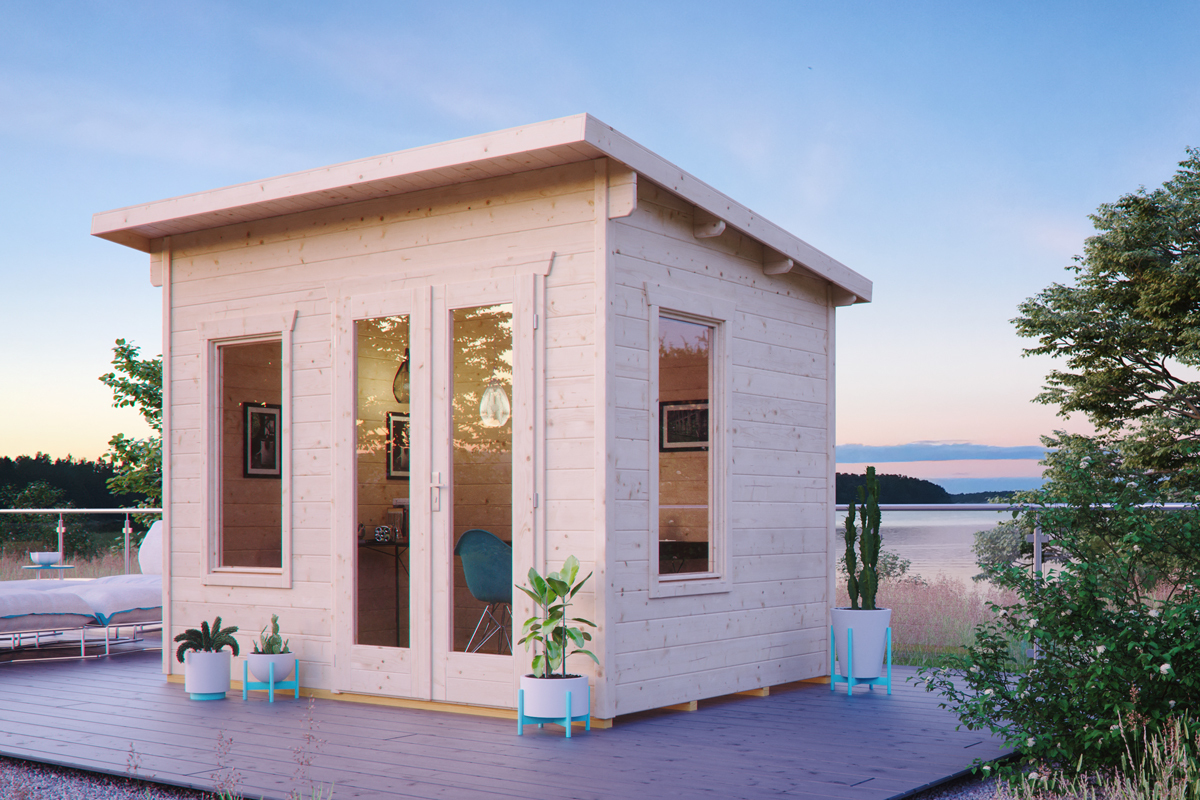 Gartenhaus Solna, 300x215cm, unbehandelt 1 Gartenhaus Solna, 300x215cm, unbehandelt