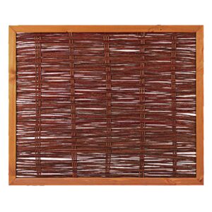 FAKO Weidengeflechtzaun, mit umlauf. Rahmen