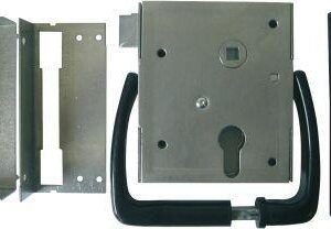 Uni-Kastenschloss PZ mit Garnitur und schließender Falle