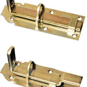 Schlossriegel 120mm gerade gelb-verzinkt