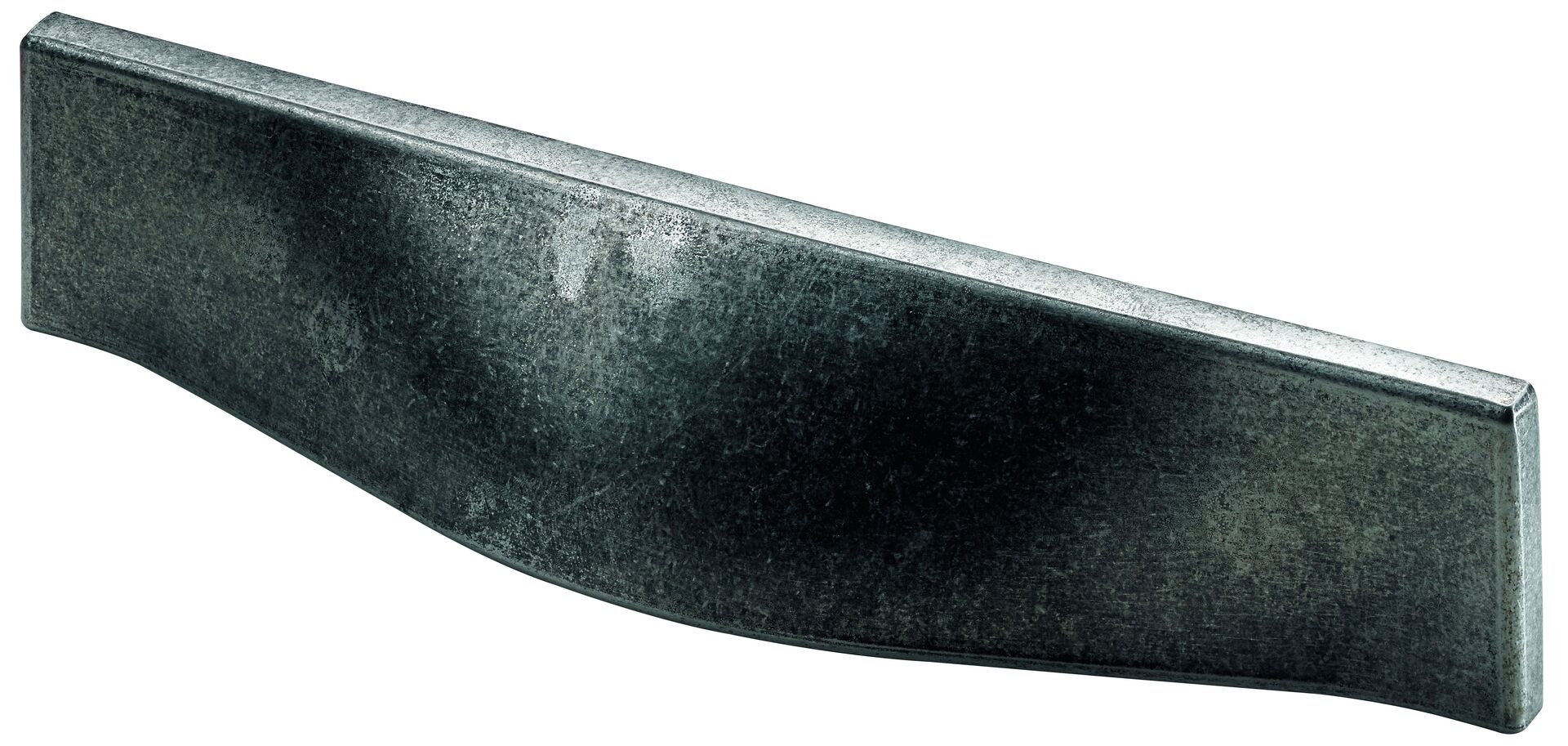 Möbelgriff,  128 mm, 190 x 40 x 28 mm, Aluminium, brüniert, silberfarben