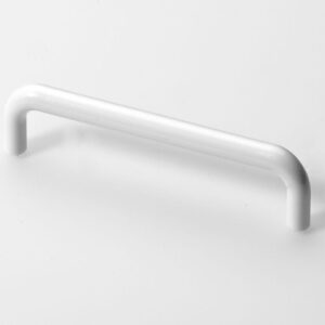 Möbelgriff,  128 mm, Ø 10 x 138 x 34,5 mm, Kunststoff, weiß