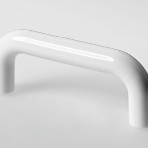 Möbelgriff,  64 mm, Ø 10 x 73 x 28 mm, Kunststoff, weiß