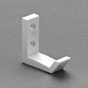 Mantelhaken, 18 x 51 x 57 mm, Kunststoff weiß
