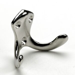 Mantelhaken, 75 x 50 x 32 mm, Zinkdruckguss vernickelt