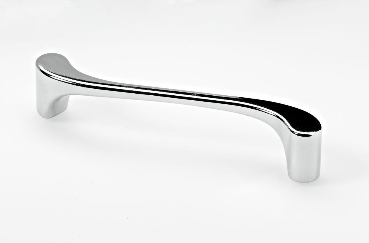 Möbelgriff,  128 mm, 137,5 x 12 x 26,5 mm, Zinkdruckguss, verchromt