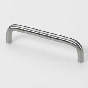 Möbelgriff,  128 mm, Ø 10 x 138 x 30 mm, Stahl, Edelstahl Optik