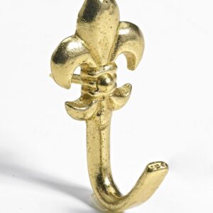 Zierhaken, 20 x 42 x 20 mm, Zinkdruckguss vermessingt