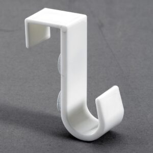 Haken für Türhängegarderobe, 22 x 70 x 50 mm, Kunststoff weiß