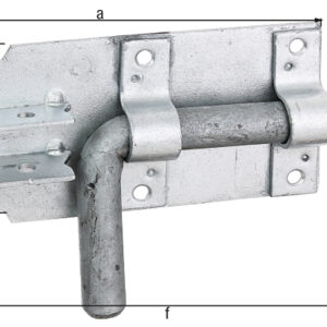 Bolzenriegel mit befestigter Schlaufe