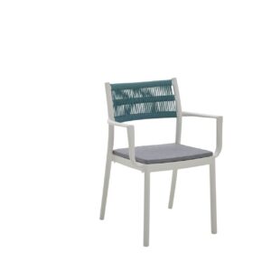 Stapelstuhl Kunstoff mit Rope