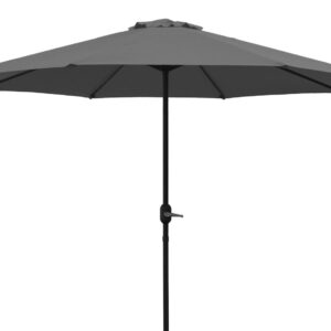 Marktschirm 300cm, grau, Oberteil knickbar