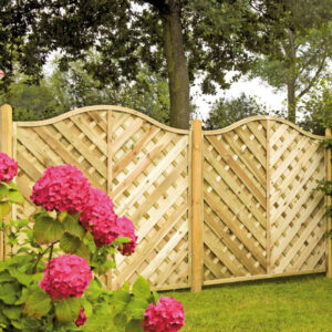 Sichtschutzzaun | MAXI-Doppelbogen diagonal