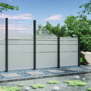 Sichtschutzzaun | VETRO | Dekor 81 | satiniert