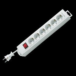 Steckdosenleiste SupraLine 6-fach