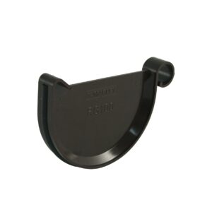 Endstück für halbrunde Dachrinne