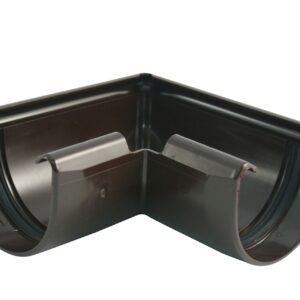 Außenecke 90 Grad für halbrunde Dachrinne