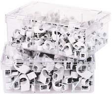 Nagelschelle, weiss, 4-7 mm, Nagellänge 25mm a 100 Stck.