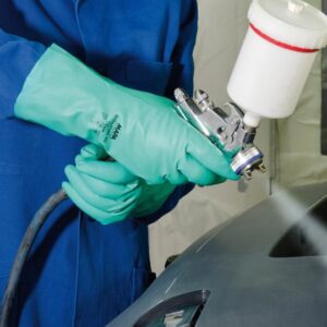 Handschuh Ultranitril492 ,Gr.7, grün