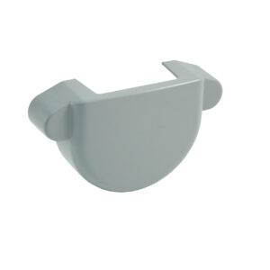 Endstück für halbrunde Dachrinne