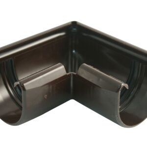 Außenecke 90 Grad für halbrunde Dachrinne