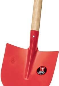 Frankfurter Schaufel m. E-Stiel, rot, Gr.5