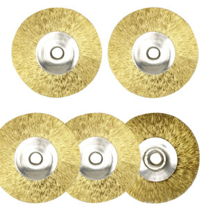 Drahtbürsten-Messing D=22mm a 5 Stück