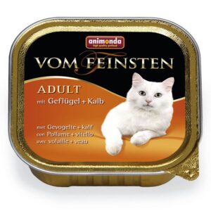 Cat Katzennahrung Vom Feinsten Adult Geflügel + Kalb 100g
