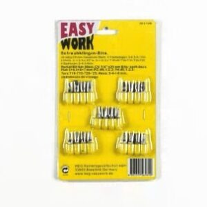 Easy Work Schraubklingen-Bits, 20teilig