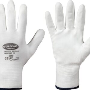 Strickhandschuh"Beijing",Nylon,Gr. 8,weiß