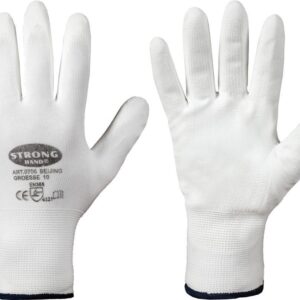 Strickhandschuh"Beijing",Nylon,Gr.10,weiß