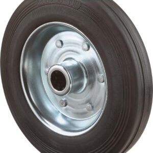 Gummirad 80mm B55.080 schwarz,Radk.verzinkt,RL