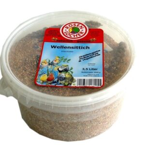 Wellensittichfutter ca.2,5KG im Eimer Kohle, Hirserispen