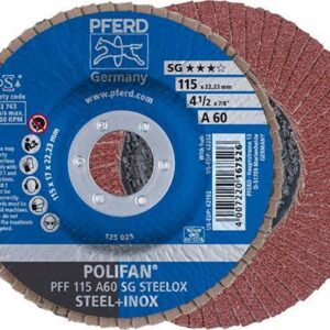 Fächerschleifscheibe gerade Korund 115X22mm K 60 Rüggeberg