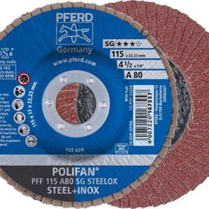 Fächerschleifscheibe gerade Korund 115X22mm K 80 Rüggeberg