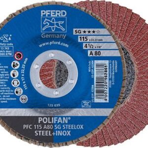 Fächerschleifscheibe konisch 115X22mm K 80 Rüggeberg